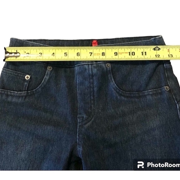 SPANX Jeanish High Rise Leggings Jeans Stretch Denim Pants Blue Slimming Size XS - Picture 9 of 10